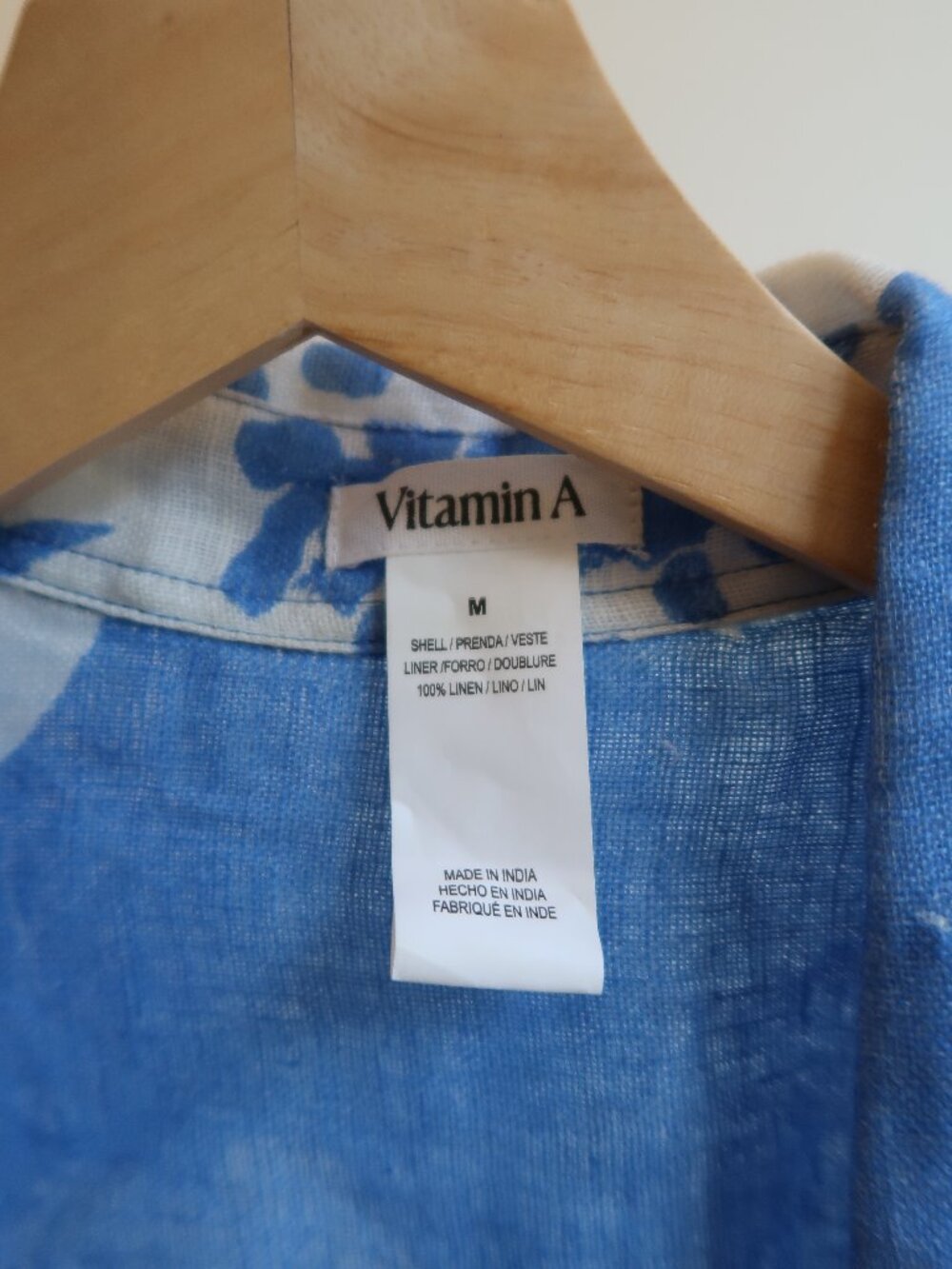 Vitamin A Playa Linen Boyfriend Shirt - Picture 3 of 3